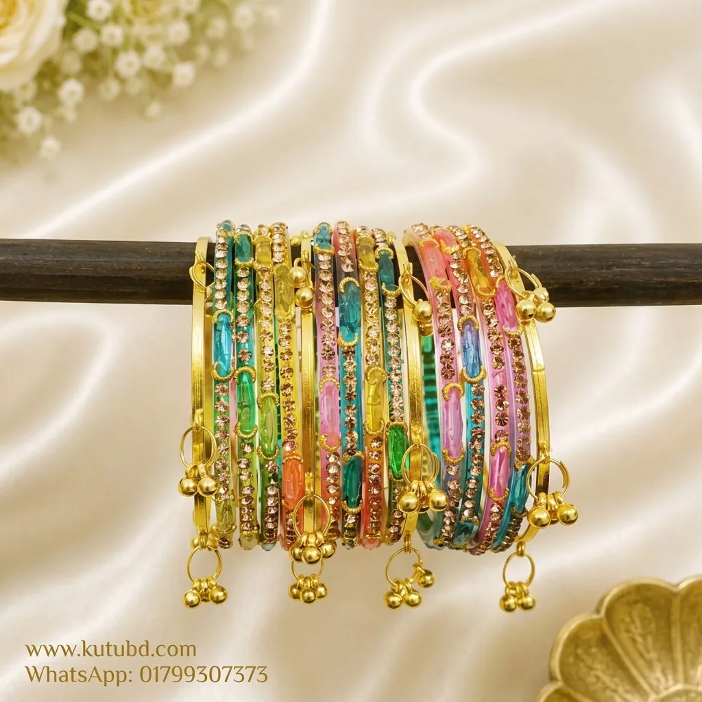 Kashmiri Raindrop Ghungroo Churi for Girls & Women